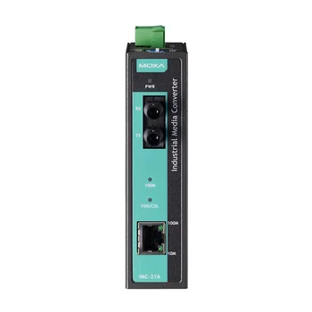 IMC-21A-M-ST Медиаконвертер Ethernet 10/100BaseTX в 100BaseFX (многомодовое оптоволокно) в металлическом корпусе MOXA